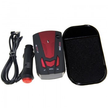 Hot! 16 Band Anti Car Radar Detector Russian/English for Car V7 X K NK Ku Ka Laser VG-2 LED Display Red Car Detector