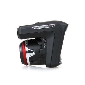 Russian 2 in1 Car Radar Detector DVR GPS Tracker 2.4 mini Dash cam HD 1280x1080P Fixed and Flow Speed Detection Video Recorder