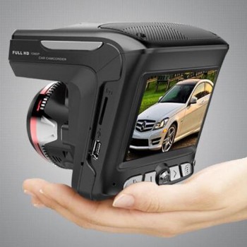 X K ka ku laser G-SENSOR Speed Direction Time 1200W WDR 2.3 Car DVR Radar Detector 2 in 1 Car-detector Camera Full HD 1080P