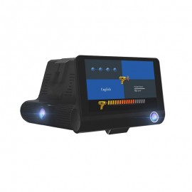 2 in 1 Car DVR Radar detector 4.0 inch 3 lens Dashbord Camera registrar Video Recorder with Rearview Camera Dash Cam
