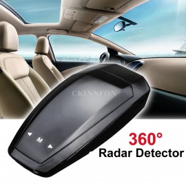 DHL 20PCS 360 Radar Detector Band Detection Voice Alert Car Anti GPS Radar Laser Speed Camera Detector