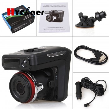 3 In 1 DVR Radar Russia Fix Flow Detector Car Dash Camera 1080P Russian Voice Broadcast Dash Cam Video Recorder Night Vision