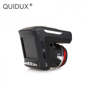 QUIDUX Car Radar Detector DVR GPS Tracker 3 in 1 2.4 screen HD 720P Car GPS Logger Dash Cam Video Recorder in Russian V