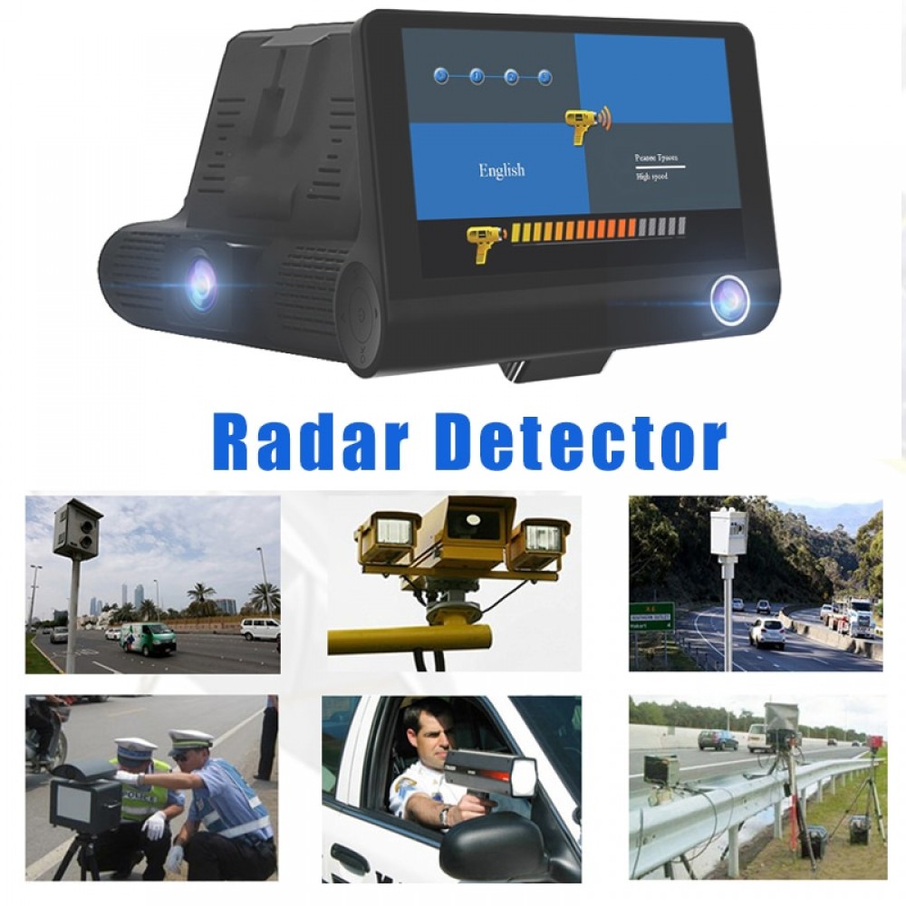 2 in 1 (English amp; Russian ) Voice 4.0 Car DVR Camera Radar Detector  FHD 1080P DVR  Recorder 3 Ways Len laser radar Speed Laser