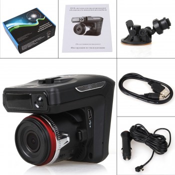 Russian Voice 3 In 1 Car DVR Camera Anti Radar Detector Laser HD 1080P Built-in GPS Logger Alarm System Digital Video Recorder