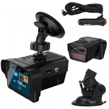 2016 New Hot 1pc Car Electronic Dog Radar Detector Rearview Mirror Vehicle Video Camera Recorder amp;Wholesale