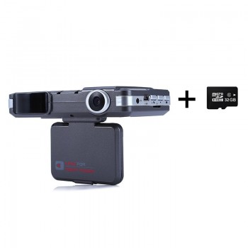 2 in 1 360 Degree Auto Radar Detectors Camera HD Dash Cam G-Sensor Safety Anti Police Speed Control Vehicle Radar Detection