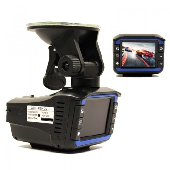 QUIDUX 2 in 1 Anti laser Car radar detector dvr camera recorder 2.4 tft 150 degree lens (Russian+English Voice) version HD 720P