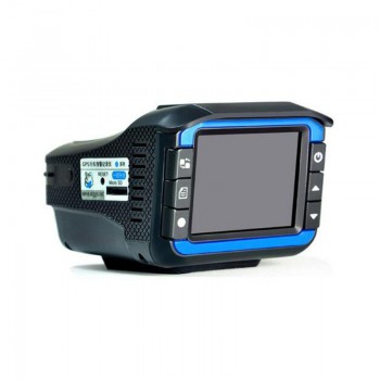 QUIDUX 2 in 1 Anti laser Car radar detector dvr camera recorder 2.4 tft 150 degree lens (Russian+English Voice) version HD 720P