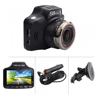 OkeyTech New 2 in 1 Car DVR Best Radar Detector Auto Camera Recorder Anti Radar G-sensor Car-detector Russianamp; English Version