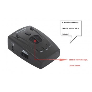 Radar Car Radar Detector 16 Brand Icon Display X K NK Ku Ka Laser Speed Control Police Anti Radar Detectors 535 for Russian