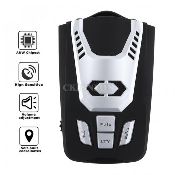 DHL 10PCS LG300 X K Ka Laser Car-detector Anti Radar Detector Voice Alarm with LED Screen Display Protect Driving Safety