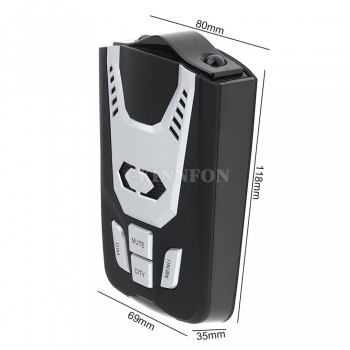 DHL 10PCS LG300 X K Ka Laser Car-detector Anti Radar Detector Voice Alarm with LED Screen Display Protect Driving Safety