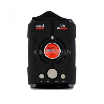 DHL 100PCS Professional LED Display V8 Car Radar Detector 360 Degrees Russia / English Voice Alert Warning Radar Detectors