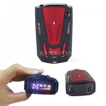 DHL 100PCS 1.5 LCD Display Car Speed Alarm System Radar Detector 16 Band X K Ka Laser VG-2 V7 LED