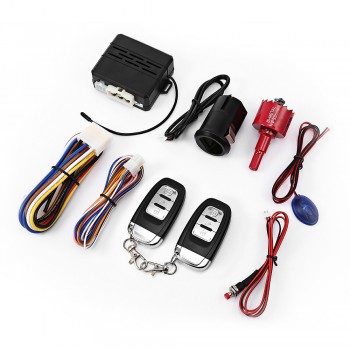 X2 12V Car Fingerprint Identification Car Alarm Remote Start-Up Anti-Theft System With Smart Delay Alarm Driving Lock Audible