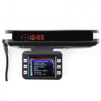 QUIDUX 3 in 1 Radar Detector  Alarm System Warning GPS Logger Tracker Car DVR Camera HD 720P Video Recorder Rusian Voice