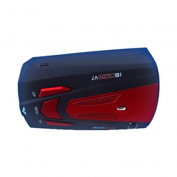 Car Anti speed Radar Detector Englishamp; Russia Option V7  Blue and Red color Free Shipping radar detector