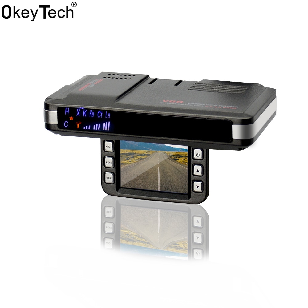 OkeyTech Car Accessories Best Car DVR Anti Radar Recorder Speed Detector High-definition 2 In 1 Alarm System Support G-sensor