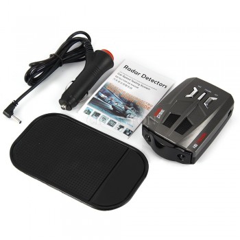 DHL 20PCS Car Trucker Speed V9 Laser Radar Detector Voice Alert Warning 16 Band Auto 360 Degrees (Color: Black)