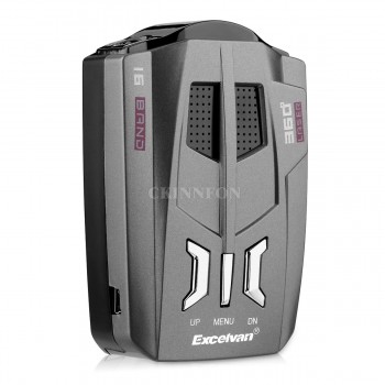 DHL 20PCS Car Trucker Speed V9 Laser Radar Detector Voice Alert Warning 16 Band Auto 360 Degrees (Color: Black)