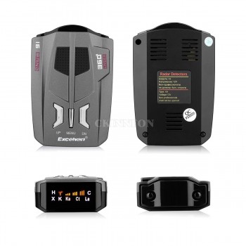 DHL 20PCS Car Trucker Speed V9 Laser Radar Detector Voice Alert Warning 16 Band Auto 360 Degrees (Color: Black)
