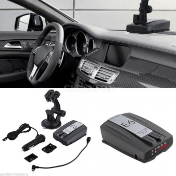 DHL 20PCS E6 360 Degree Car Cobra Speed Laser Dog Radar Detector GPS Voice Alert Safety (Color: Black)