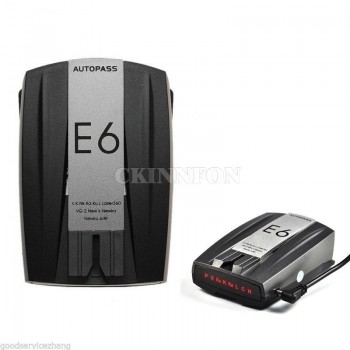 DHL 20PCS E6 360 Degree Car Cobra Speed Laser Dog Radar Detector GPS Voice Alert Safety (Color: Black)