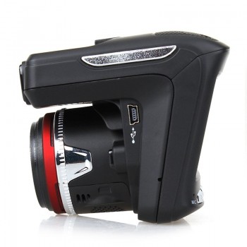 2 in 1 360 Degree Car Radar Detector DVR Vehicle Voice Alarm System Dash Cam Auto Radar Detection Full Band Laser Recorders