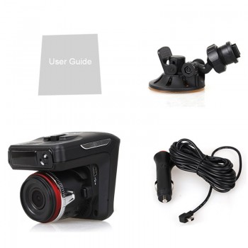 2 in 1 360 Degree Car Radar Detector DVR Vehicle Voice Alarm System Dash Cam Auto Radar Detection Full Band Laser Recorders