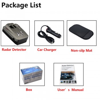 OkeyTech V7/V8/V9 Car Radar Detector 360 Degrees 16 Band LED Display Alert Alarm Warning Anti Radar Detectors Russia/Engling
