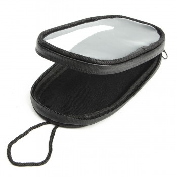 Black Motorcycle Bags Magnetic Gas Tank Clear For Cell Phone Case Holder Mount