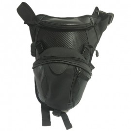 Cool Unisex Motorcycle Waterproof Nylon Drop Leg bag Pack Storage Waist Belt Bag waist Bag Travel Men Black