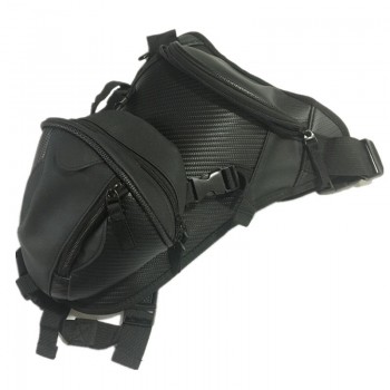Cool Unisex Motorcycle Waterproof Nylon Drop Leg bag Pack Storage Waist Belt Bag waist Bag Travel Men Black