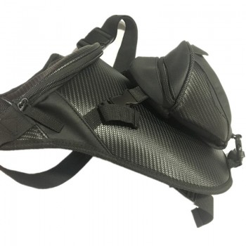 Cool Unisex Motorcycle Waterproof Nylon Drop Leg bag Pack Storage Waist Belt Bag waist Bag Travel Men Black