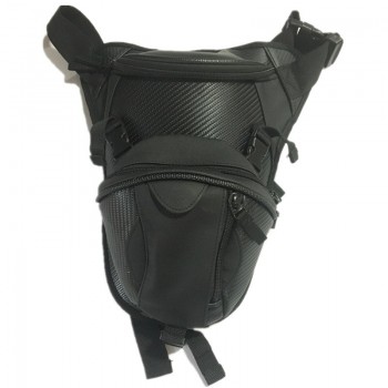 Cool Unisex Motorcycle Waterproof Nylon Drop Leg bag Pack Storage Waist Belt Bag waist Bag Travel Men Black