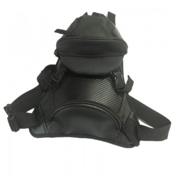 Cool Unisex Motorcycle Waterproof Nylon Drop Leg bag Pack Storage Waist Belt Bag waist Bag Travel Men Black