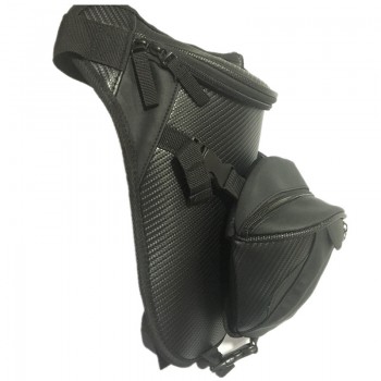 Cool Unisex Motorcycle Waterproof Nylon Drop Leg bag Pack Storage Waist Belt Bag waist Bag Travel Men Black