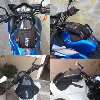 GIVI Motorcycle New Fuel Bag Mobile Phone Navigation Bag Multifunctional Small Oil Reservoir Package Magnetic Fixed Straps