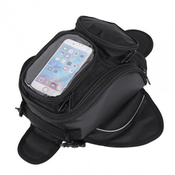 Motorcycle tank bag Motorbike Riding Strong Magnetic Waterproof Oil Fuel Tank Bag Bike saddle Motorcycle Bag Black