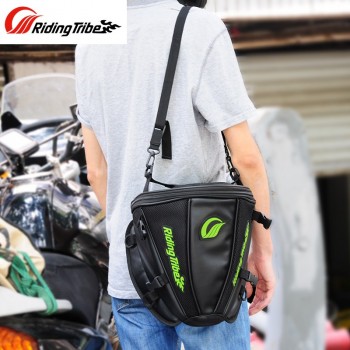 Motorcycle Leather Oil Tank Bag Motorbike Travel Tool Tail Bags Luggage Handbag Moto Removable Rear Baggage Waterproof Backpack