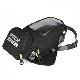 Rock Biker Motorcycle Trunk Moto Bag Tank Luggage Magnetic Fixed Straps Riding Top Case Motocicleta High Quality With Rain Cover