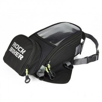 Rock Biker Motorcycle Trunk Moto Bag Tank Luggage Magnetic Fixed Straps Riding Top Case Motocicleta High Quality With Rain Cover