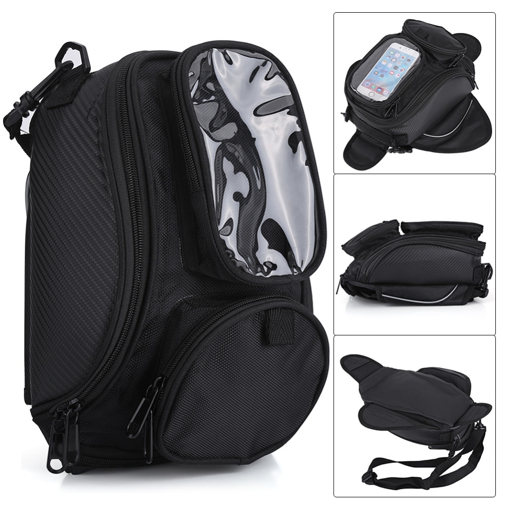Riding Strong Magnetic Waterproof Oil Fuel Tank Bag for Motorcycle Motorbike Black Universal motorcycle backpack motorcycle bag