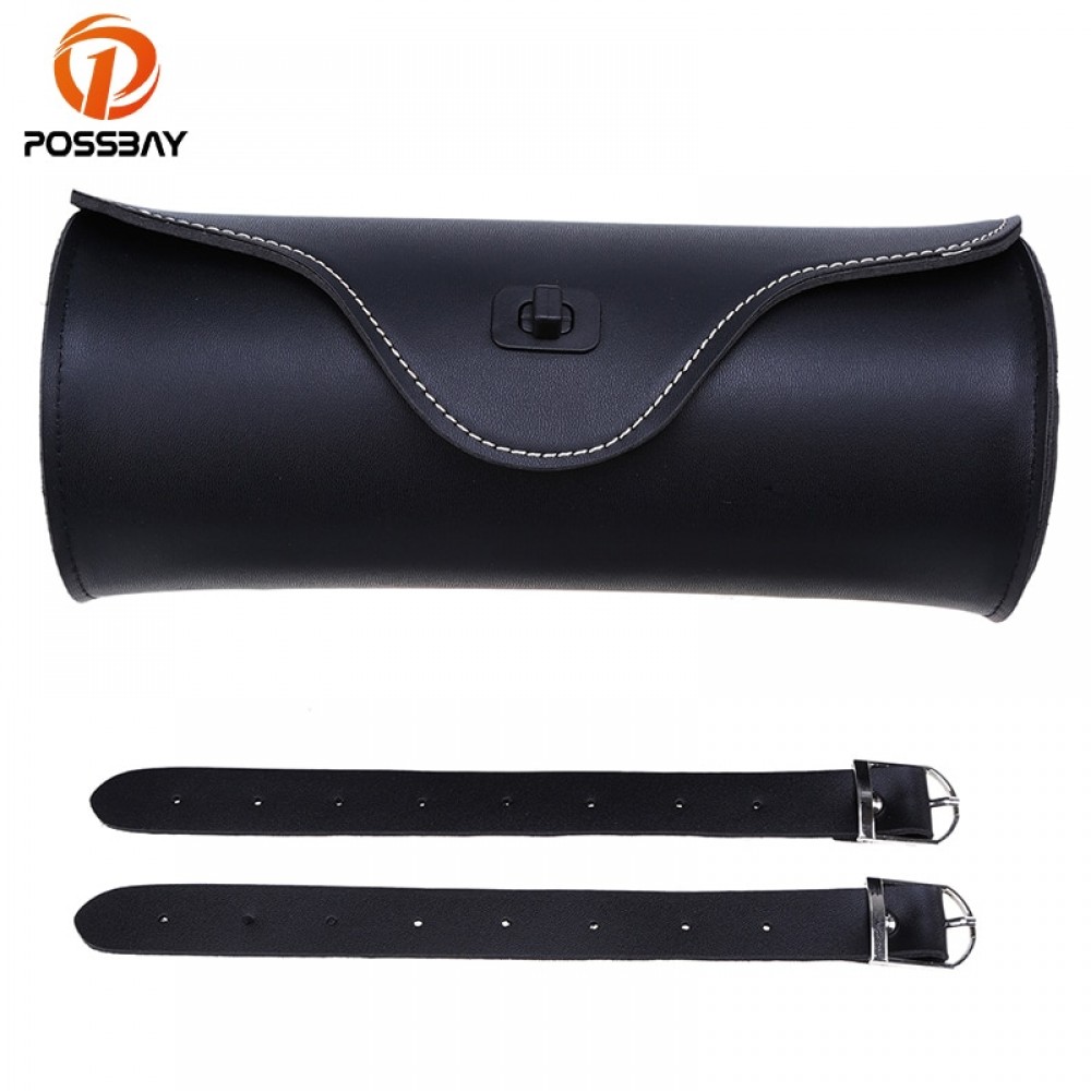 POSSBAY Universal Motorcycle Saddlesbags Tank Bag leather Motorcycle Trunks for Harley Honda Yamaha Waterproof Side Bag Luggages