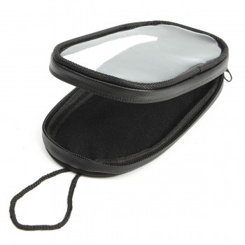 Universal Black Motorcycle Bags Magnetic Gas Tank Clear For Cell Phone Case Holder Mount
