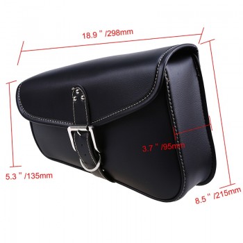 Motorcycle Saddlebag Luggage Bag Saddle Bag PU Leather Tool Bags Storage For Harley Sportster 883 Cruiser Storage Pouch Bicycle