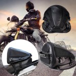 Universal PU leather Motorcycle Tank Bag Motorbike Tail bag Waterproof Riding Tribe Travel Backpack Functional Scooter Tail Bags