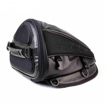 Universal PU leather Motorcycle Tank Bag Motorbike Tail bag Waterproof Riding Tribe Travel Backpack Functional Scooter Tail Bags