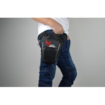 2018 new MOTOCENTRIC high quality oxford fabric multi-purpose waterproof drop leg bag motorcycle leg bag luggage waist bag gray
